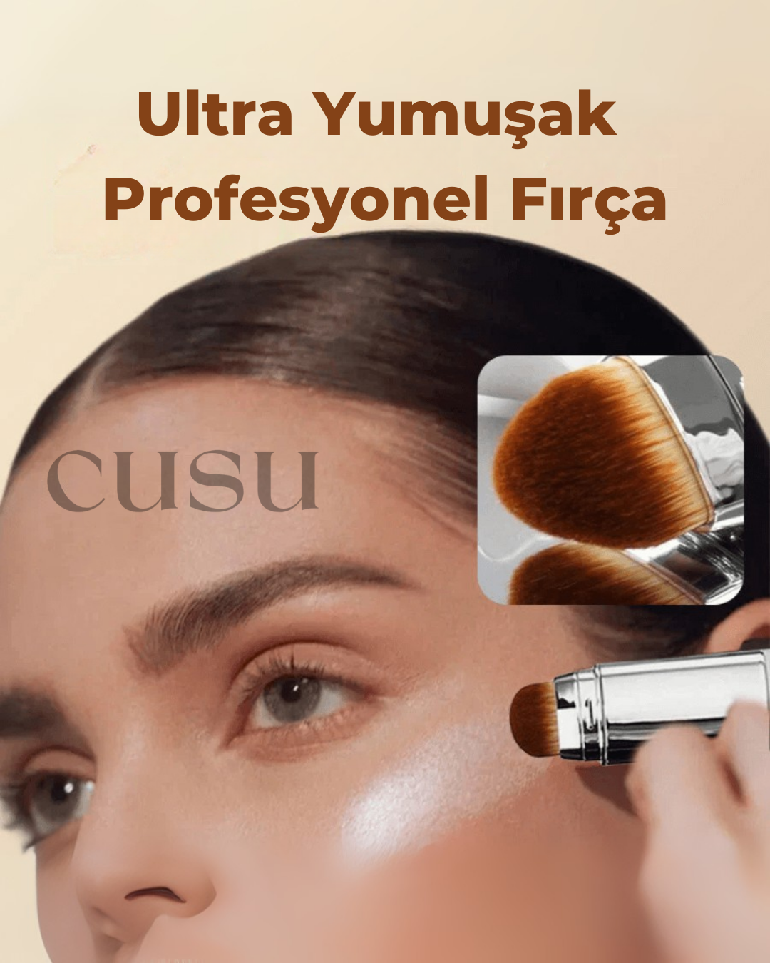 cusu Premium Renk Değiştiren Fırçalı Fondöten