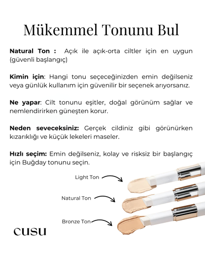 cusu Premium Renk Değiştiren Fırçalı Fondöten